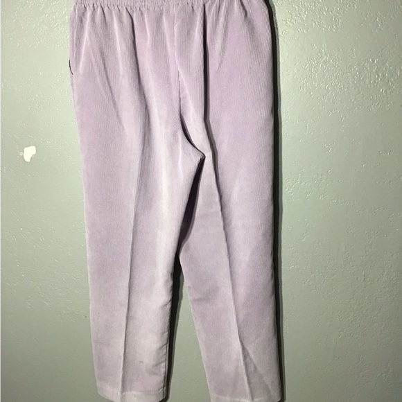 Alfred Dunner Womens Corduroy Pants Color Lavender Vintage Sz 12P Retro 1980s-90 - Picture 8 of 9